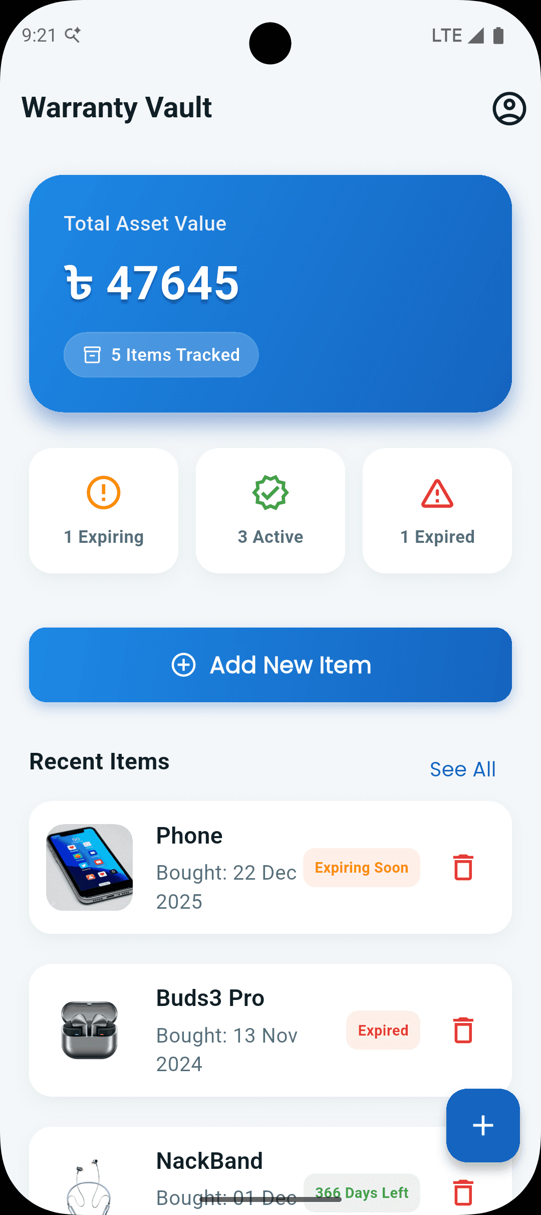 Warranty Tracker